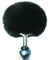 Sincerely Metal Bunny Butt Plug - Black SS520-80