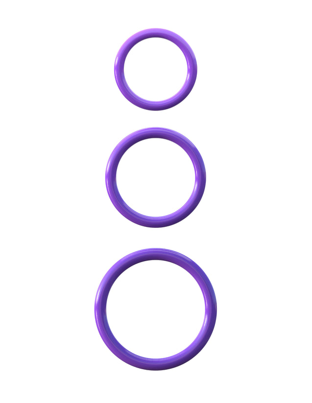 Fantasy C-Ringz Silicone Piece Stamina Set  - Purple PD5812-12