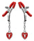 Charmed Heart Padlock Nipple Clamps MS-AE203