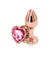 Rear Assets - Rose Gold Heart - Small - Pink NSN0963-14