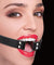 Ring Gag With Leather Straps - Black OU-OU104BLK