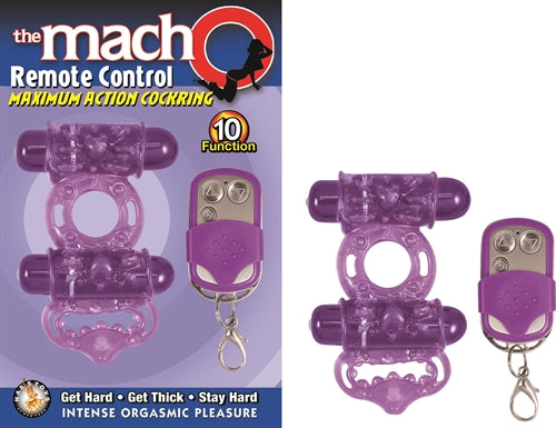 The Macho Remote Control-Cock Ring - Purple NW2587-2