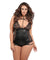 Ariane Lace Hot Teddy - Queen Size - Black ALR-10-0302XK