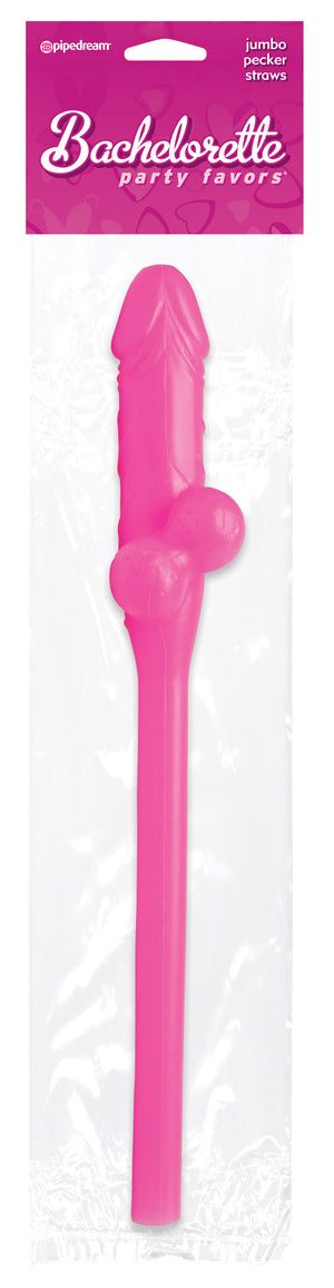 Bachelorette Party Favors - Jumbo Pecker Straw - Pink PD6231-00