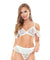Wilhelmina Bralette Top & Panty - White - Medium/ Large FL-B417WHT-ML