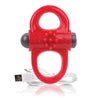 Charged Yoga Rechargeable Vibe Ring - Red AYOG-R-101E