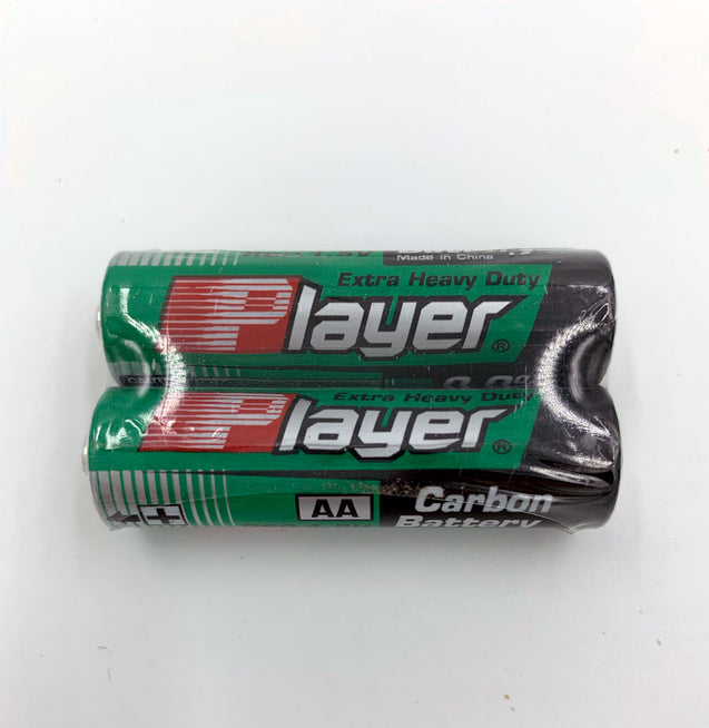 Player Extra Heavy Duty AA Batteries - 2 Pack SP1-2PACK