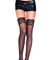 Lace Top Sheer Thigh Hi - One Size - Black ML-4110-BLK