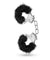 Temptasia - Plush Fur Cuffs - Black BL-55515