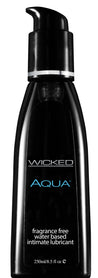 Wicked Aqua Fragrance Free Water-Based Lubricant - 8.5 Fl. Oz. / 250 ml WS-90108