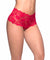 Crotchless Lace Boyshort - 3x/4x - Red OH-2025X-RD3X4X