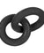 Hunkyjunk Duo Linked Cock Ball Rings - Tar OX-HUJ-104-TAR