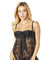 Lace Empire Babydoll With Functional Tie Shelf Cups G-String - Black - L/xl OH-75-10853-BLKLXL