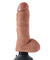 King Cock 8 Vibrating Cock With Balls - Tan PD5407-22