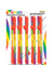 Rainbow Pecker Straws - 10 Pack HTP3250
