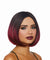 Mid-Length Black and Burgandy Ombre Bob Wig DG-11319MLT