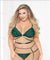 Lace Bra Set - Green - Queen Size STM-10928XP
