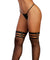 Strappy Fishnet Thigh High - One Size - Black DG-0320BLKOS