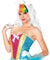 Rainbow Sequin Corset - Small LA-2669S