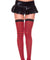 Striped Thigh Hi - One Size - Red / Black ML-4741-REDBLK