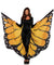 Festival Butterfly Wing Halter Cape - Orange/  - One Size - Black LA-A2782