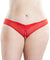 Crotchless Thong With Pearls and Venise Detail - Red - 3x4x OH-2066X-RD3X4X