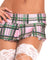 Pink Plaid Pleated Mini Skirt - Small/ Medium BW-901PK-SM