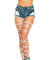 Lame Garter Leg Wraps  - One Size - Silver LA-1938SIL