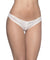 Crotchless Thong With Pearls and Venise Detail - White - 3x4x OH-2066X-WHT3X4X