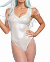 Shimmering Iridescent Bodysuit - White - M/l DG-12209WHTML