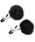 Sincerely Fur Nipple Clips - Black SS520-35