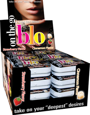 On the Go Blow Sex Numbing Mints - 24 Piece Combo Display HTP2534D