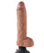 King Cock 10 Vibrating Cock With Balls - Tan PD5410-22