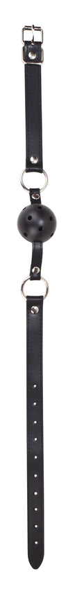 Ball Gag With Leather Straps - Black OU-OU047BLK