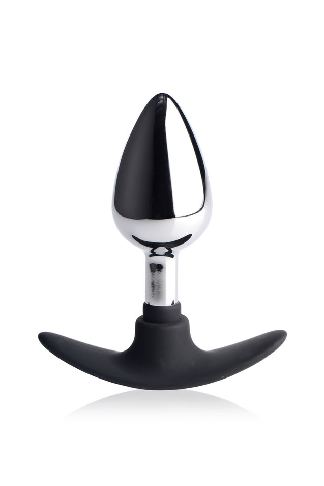 Dark Invader Metal and Silicone Anal Plug - Medium MS-AD343-MED