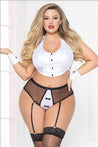 3-Piece Tuxedo Set - Queen Size - Black/white STM-10932XP