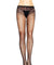 Lycra Fishnet Pantyhose Rhinestone Detail - One Size - Black LA-9008BLK
