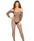 Ring Net Bodystocking - One Size - Black LA-89195