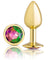 Cloud 9 Novelties Anal Gems Jeweled Gold Chromed Anal Plug - Small WTC309