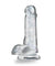 Naturally Yours - 6 Inch Glitter Cock - Sparkling Clear BL-54309