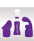 Bodywand Rechargeable Mini Massager With Attachments - Purple X-BW145