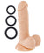 Pro Sensual Premium Silicone 6 Inch Dong With 3  Cockrings - Flesh WTC852820