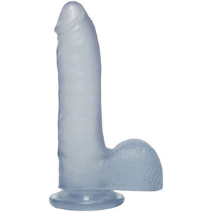 Crystal Jellies - 7 Inch Slim Cock With Balls DJ0288-17-CD