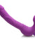 Royal Revolver Vibrating Strapless Strap- on Dildo - Purple SU-AF456