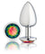 Cloud 9 Novelties Gems Silver Chromed Anal Plug - Large WTC302