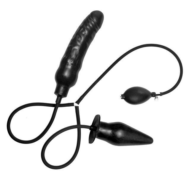 Duece Inflatable Dildo and Anal Plug Duo MS-AD850