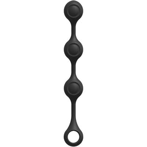 Anal Essentials Weighted Silicone Anal Balls - Black DJ2401-57-CD