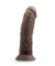 Au Naturel - 8 Inch Dildo With Suction Cup -  Chocolate BL-55806