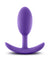 Luxe - Wearable Vibra Slim Plug - Medium - Purple BL-11861