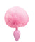 The 9's Cottontails Silicone Bunny Tail Butt Plug  - Pink ICB2641-2